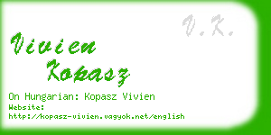 vivien kopasz business card